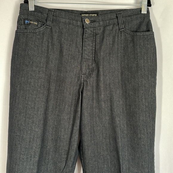 Simon Chang Black Straight Jeans - Picture 2 of 8